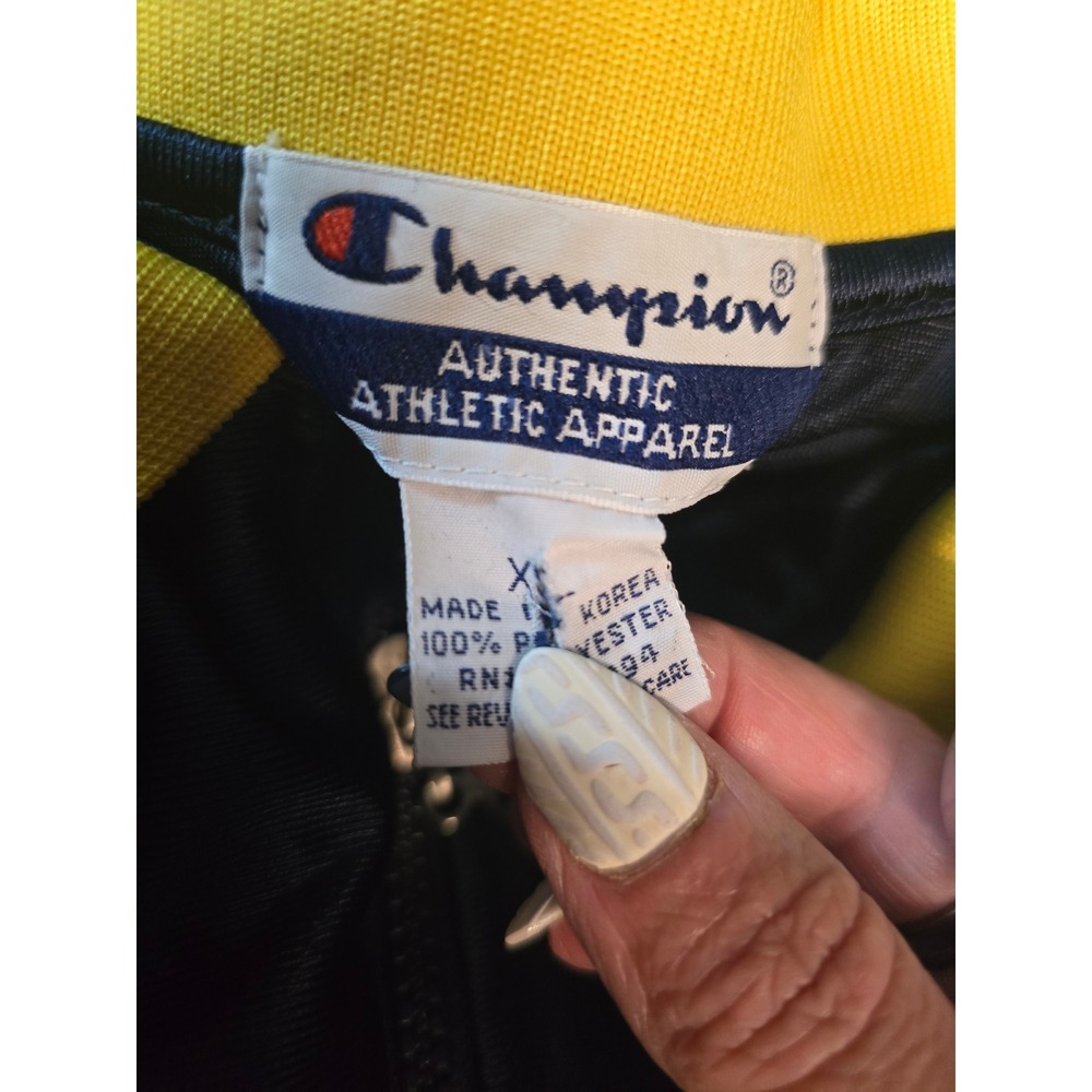 Vintage Champion Indiana Pacers NBA Mens XL Quarter Zip Pullover Athletic Jacket - Picture 5 of 6
